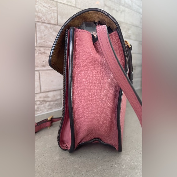 ❤️EUC Burberry Macken check leather crossbody Women Bag pink - Picture 8 of 11